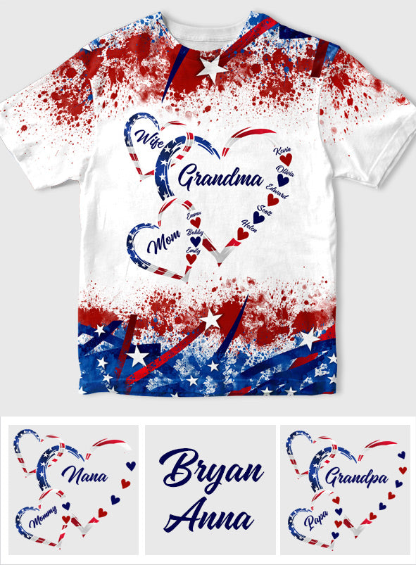 Ehefrau, Mama, Oma – Personalisiertes Oma-Shirt