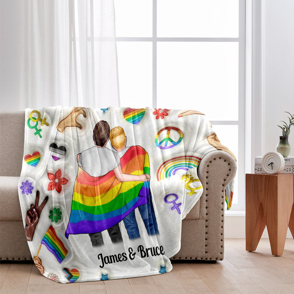Du bist mein Regenbogen – Personalisierte LGBT-Unterstützungsdecke