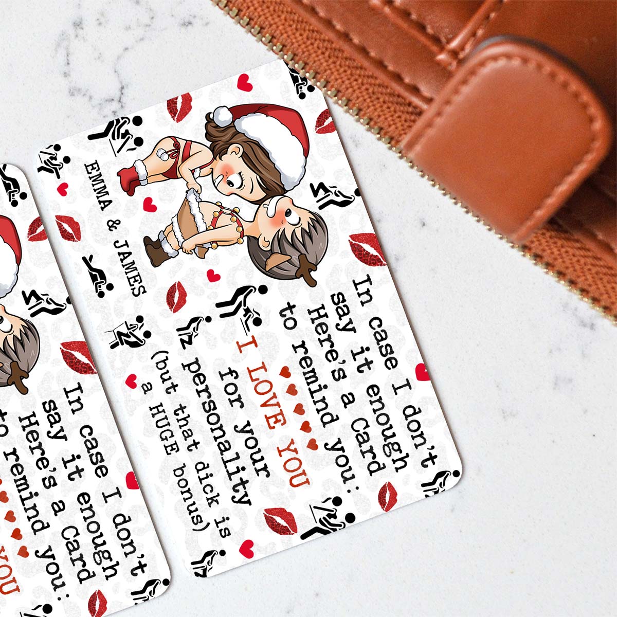 Ich liebe dich, so wie du bist – Personalisierte Geldbörsenkarte für Paare