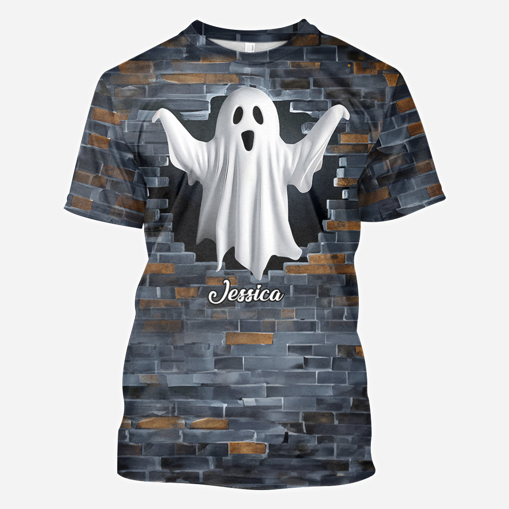 Lustiges Geisterpaar - Personalisiertes T-Shirt mit Pärchenmotiv