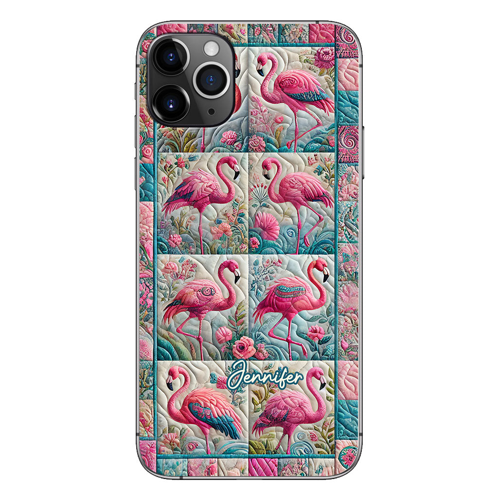Vintage Flamingo – Personalisierte Flamingo-Handyhülle