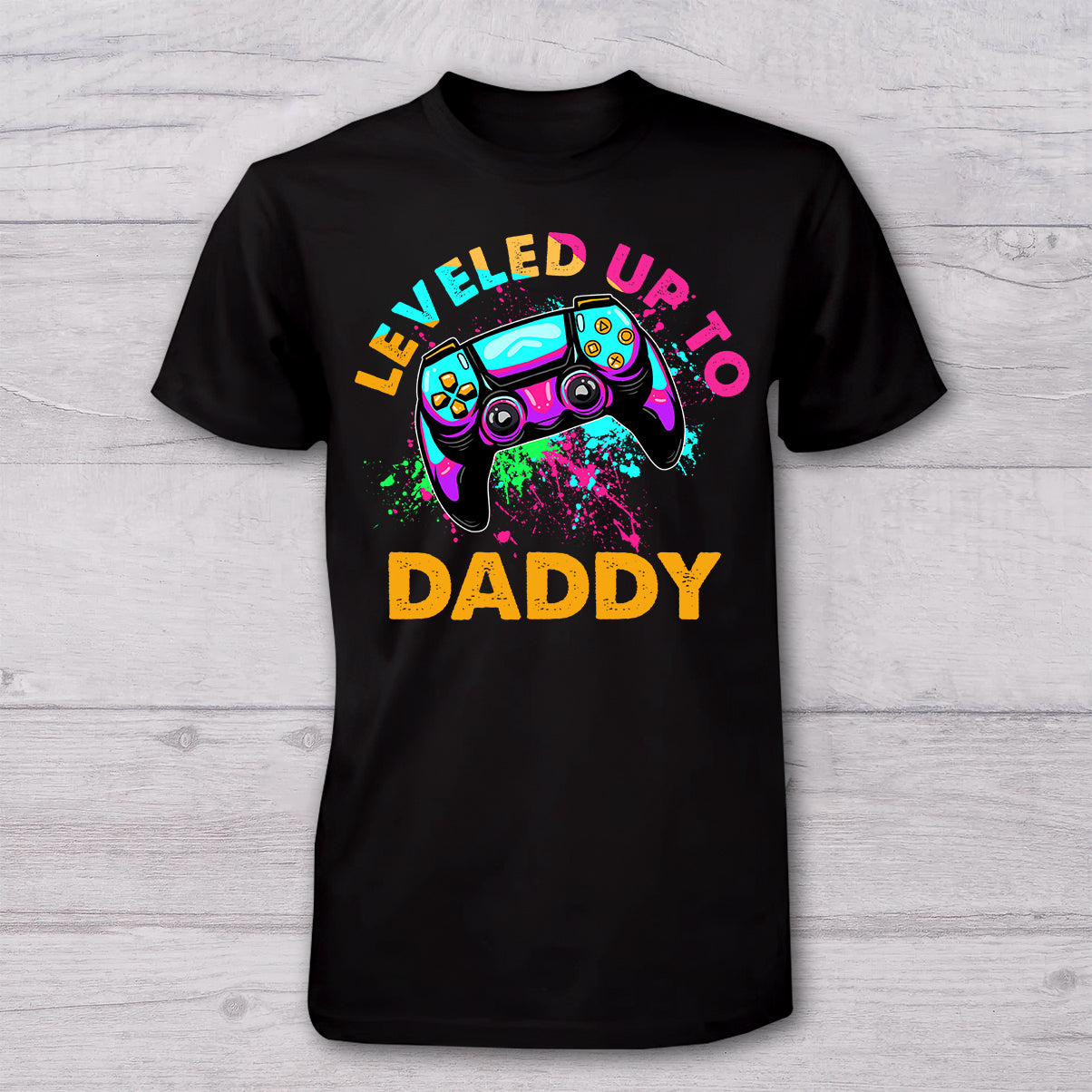 Werde zum Papa-Opa... - Personalisiertes Videospiel-T-Shirt und Babybody