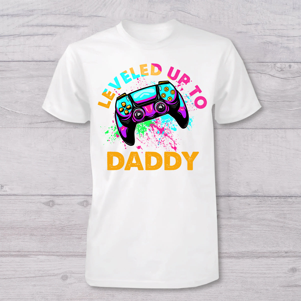 Werde zum Papa-Opa... - Personalisiertes Videospiel-T-Shirt und Babybody