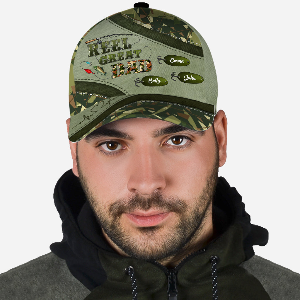 Western Reel Great Dad Camouflage - Personalisierte klassische Vaterkappe