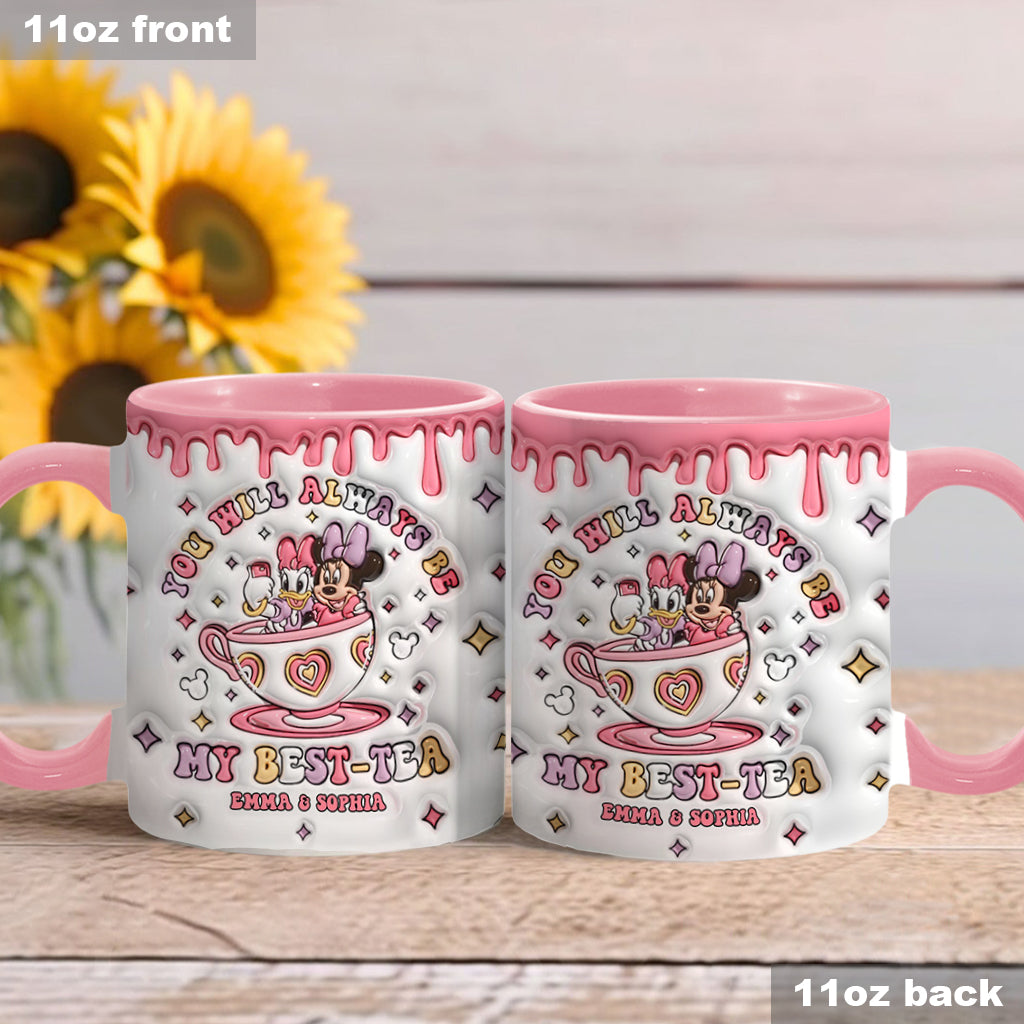 Du wirst immer meine Beste sein – Personalisierte Tasse mit dem Aufdruck „Beste Freundin“