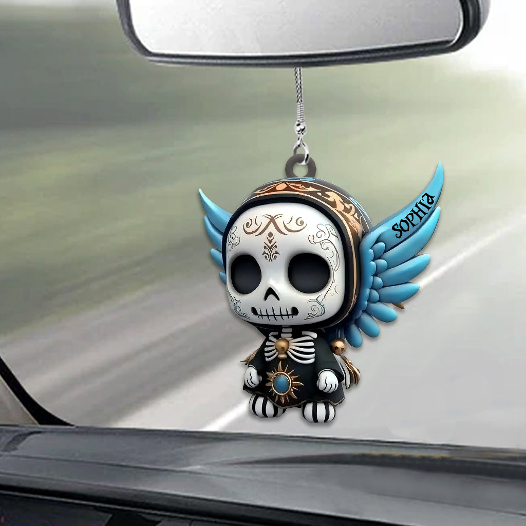 Tag der Toten, Día de Muertos – Personalisierter Totenkopf-Autoanhänger