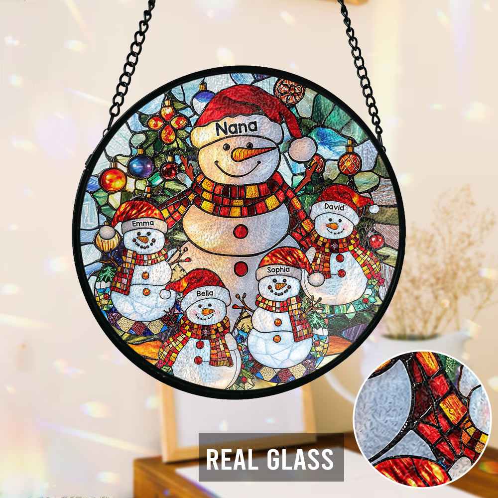 Gesegnet, Oma genannt zu werden – Personalisierter Oma-Glas-Sonnenfänger