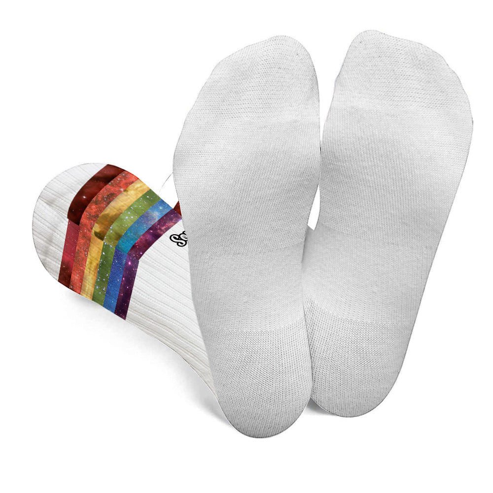Pride Rainbow Galaxy - Personalized LGBT Support Socks