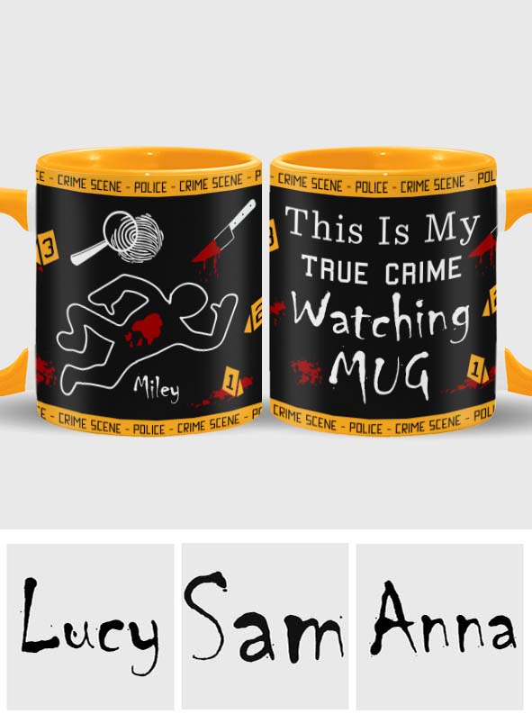 Das ist meine Tasse zum True-Crime-Schauen – personalisierte Tasse