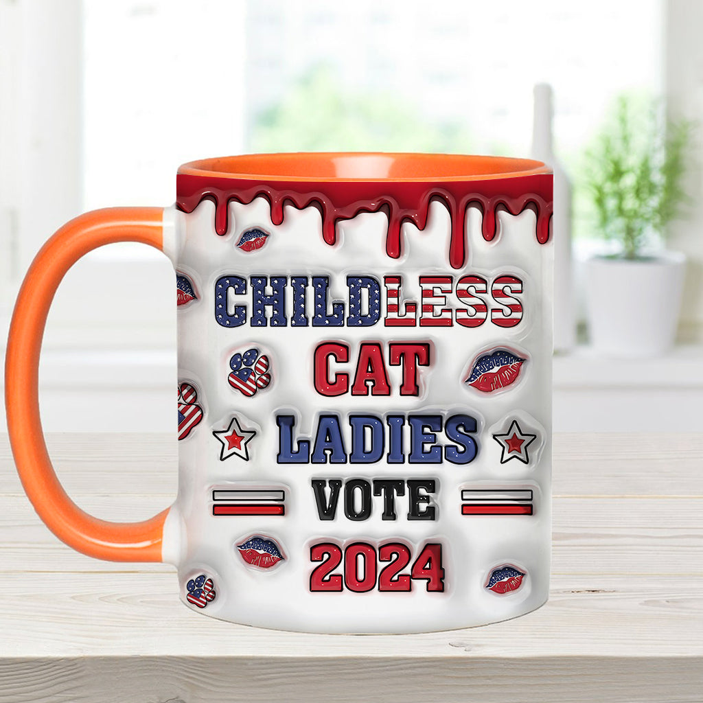 Childless Cat Ladies - Personalized Cat Accent Mug