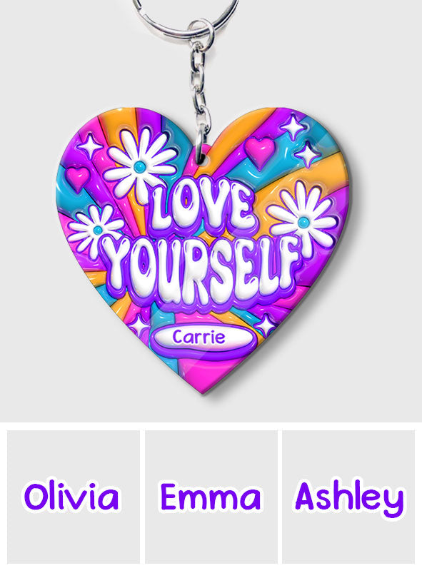 Love Yourself - Personalized Keychain