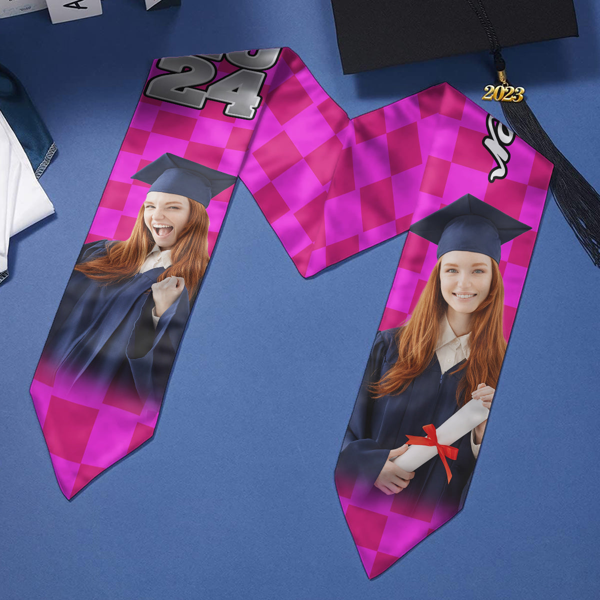 Personalisierte Abschlussstola mit Foto 