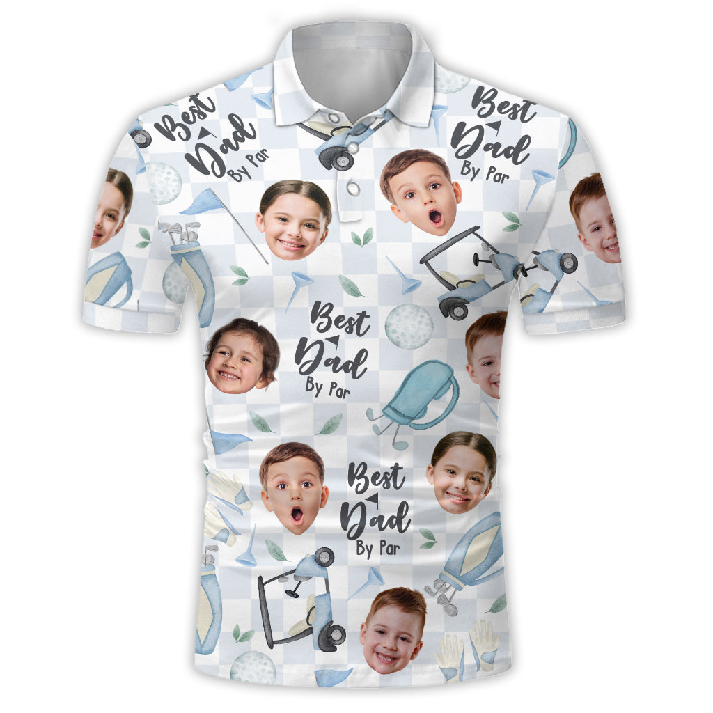 Bester Papa überhaupt – personalisiertes Golf-Poloshirt