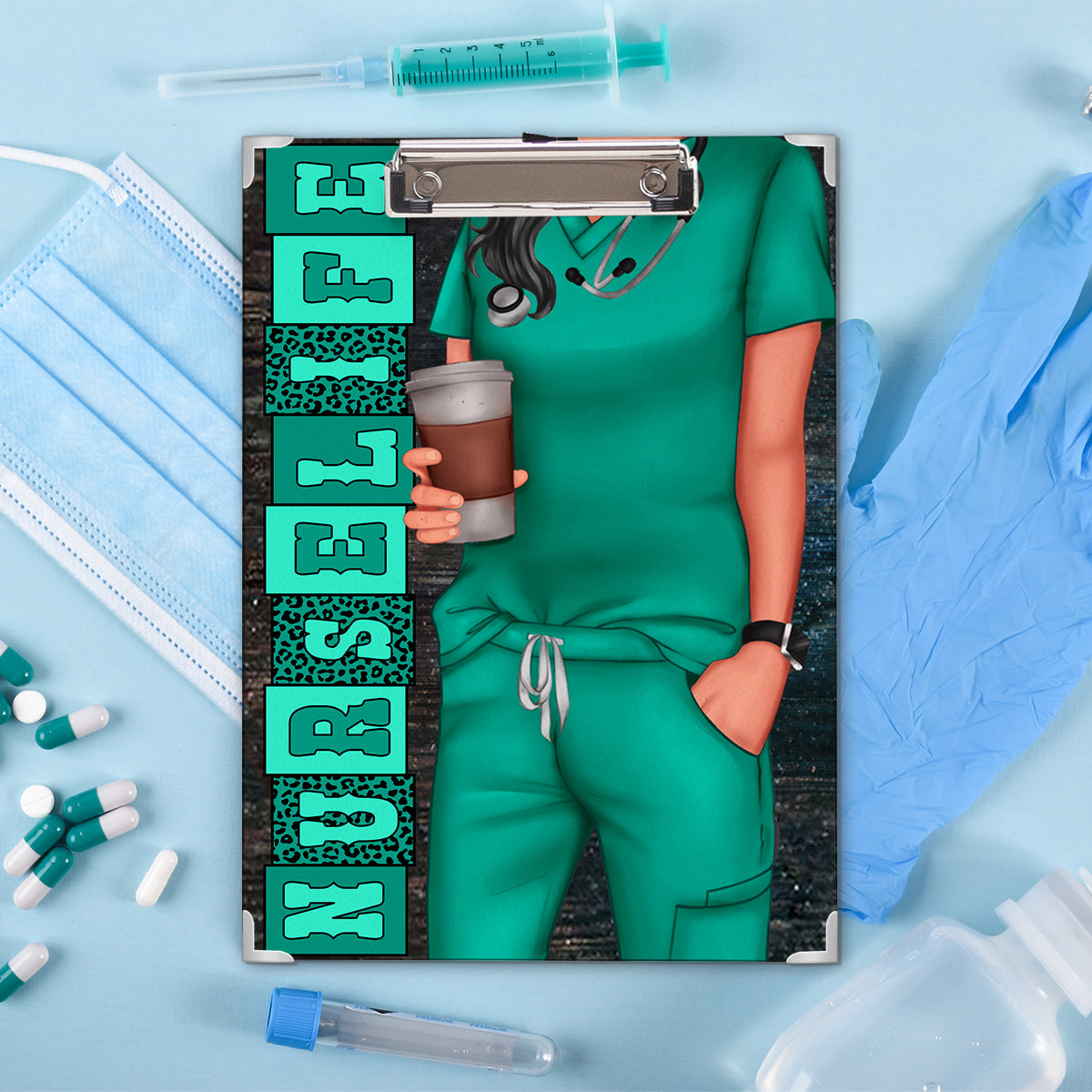 Nurse Life – Personalisiertes Klemmbrett für Pflegekräfte