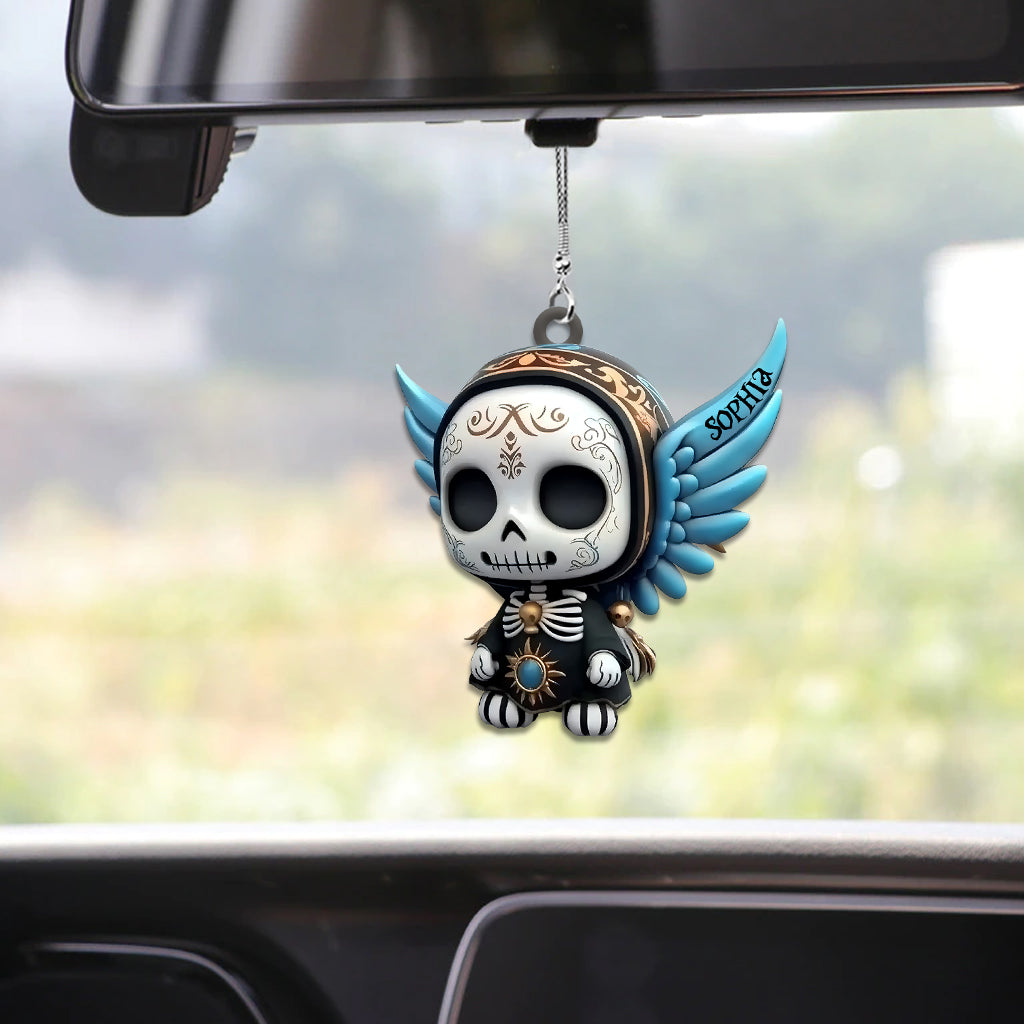 Tag der Toten, Día de Muertos – Personalisierter Totenkopf-Autoanhänger