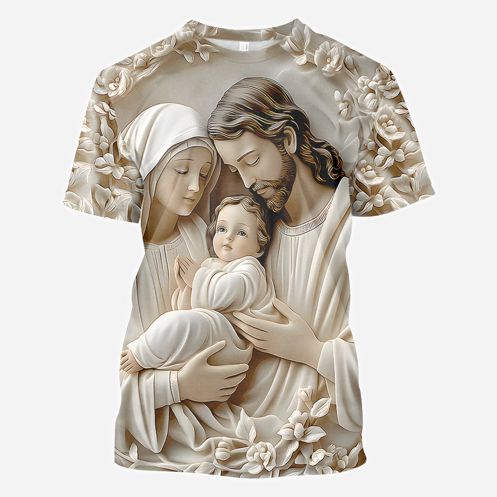 Heilige Familie – Christliches Allover-Shirt