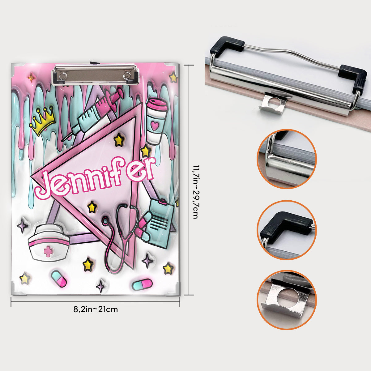 Nurse Life Pink - Personalized Nurse Clipboard