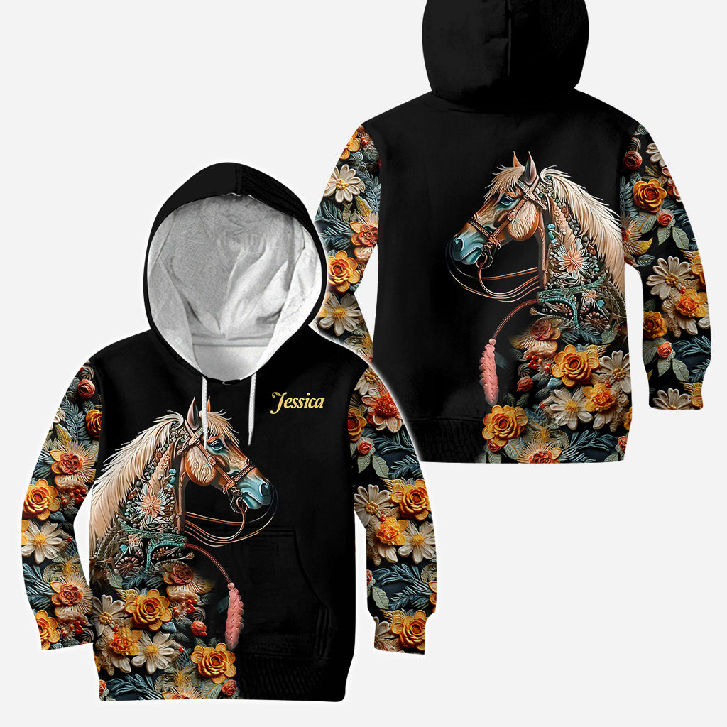 Pferdeliebe – Personalisierter Pferde-Hoodie und Leggings