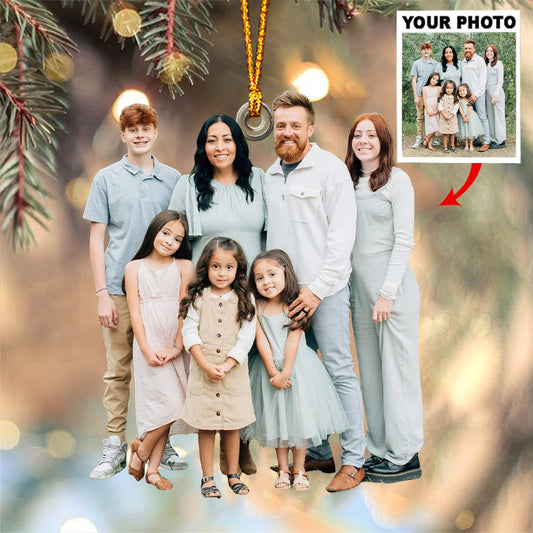 Any Photo Ornament - Personalized Family Custom Shaped Ornament