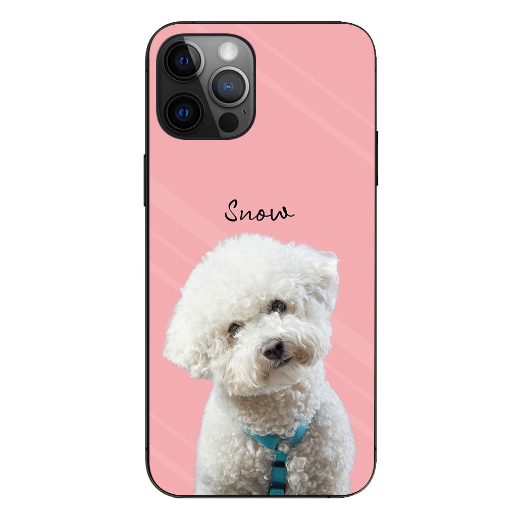 Lovely Dog Cat Pet Portrait - Personalized Dog Clear Phone Case