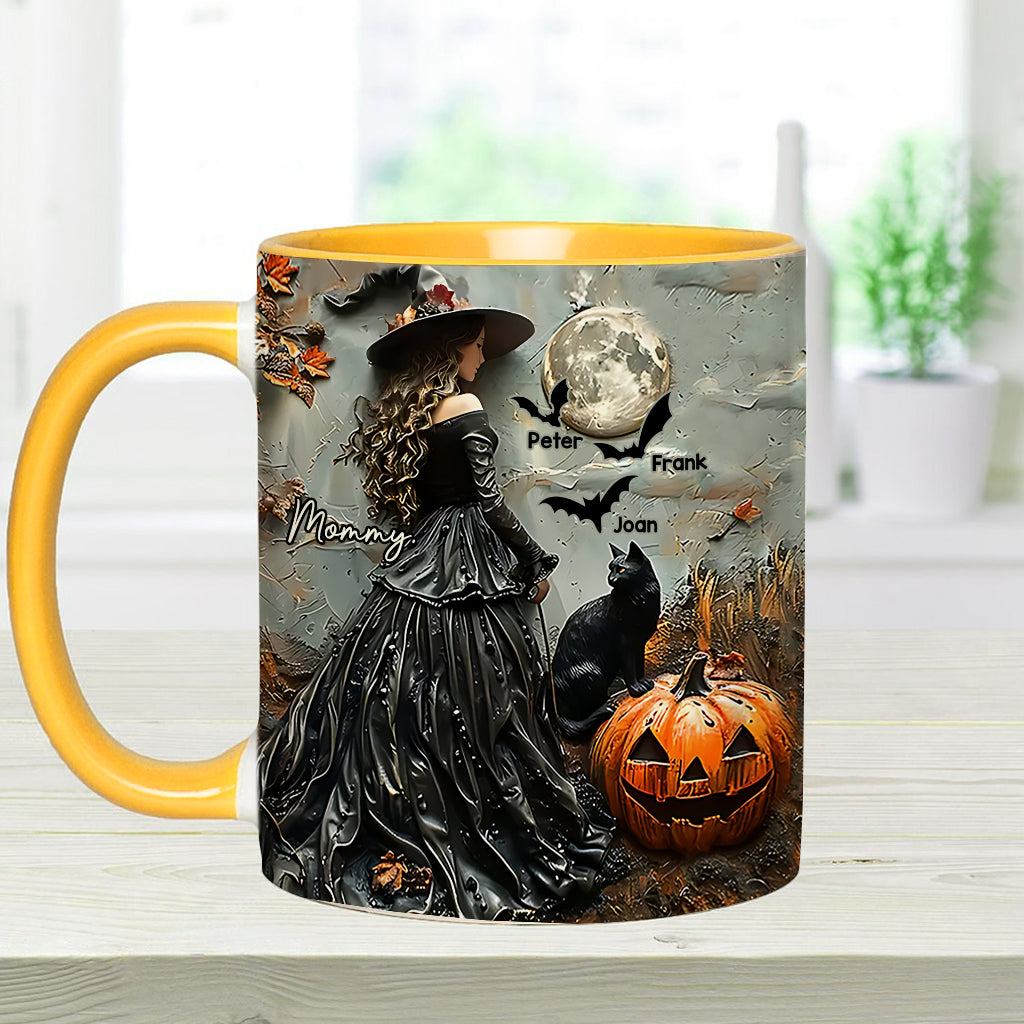 Fröhliches Halloween – personalisierte Tasse mit Muttermotiv