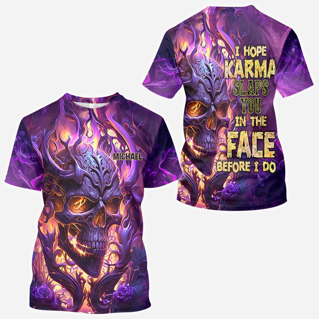 Bevor ich es tue – Personalisiertes Totenkopf-Shirt