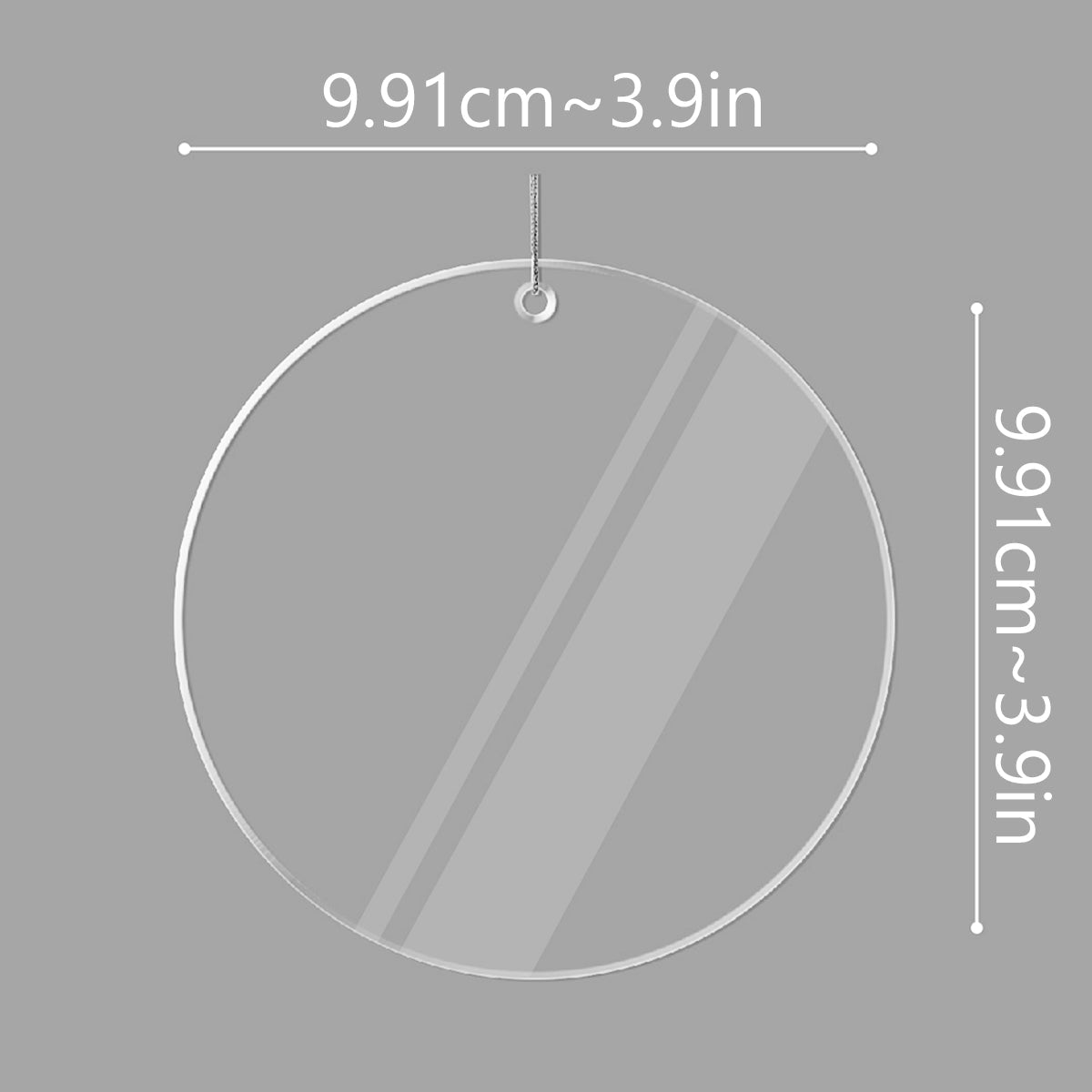 I'm Always With You - Personalized Memorial Circle Transparent Ornament