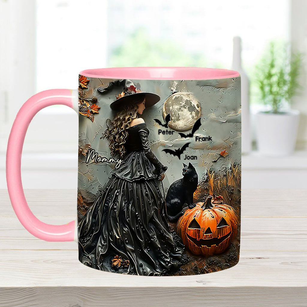 Fröhliches Halloween – personalisierte Tasse mit Muttermotiv