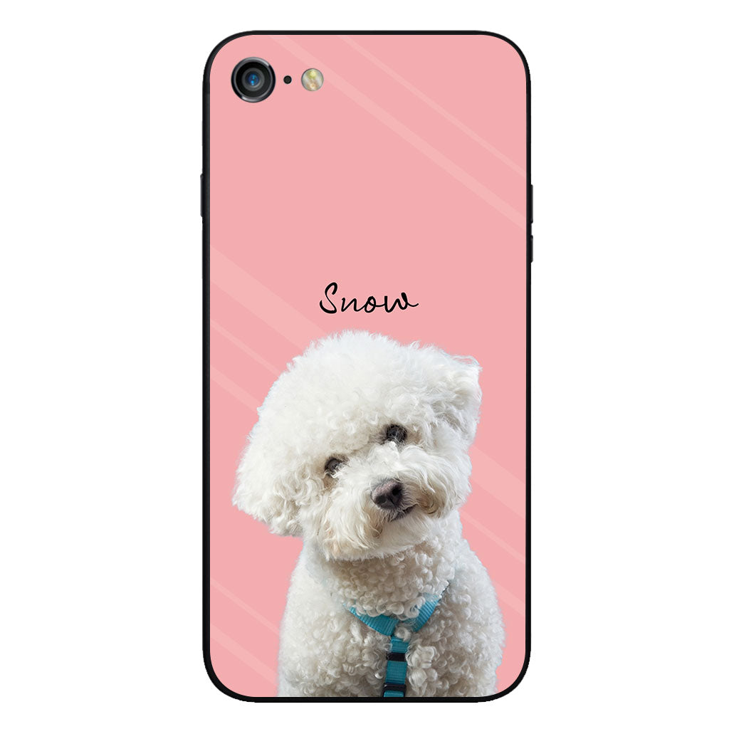 Lovely Dog Cat Pet Portrait - Personalized Dog Clear Phone Case