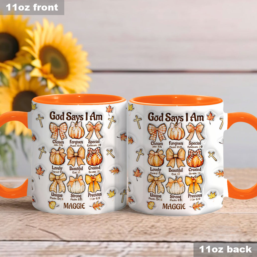 Gott sagt, ich bin es – Personalisierte Tasse mit christlichem Akzent