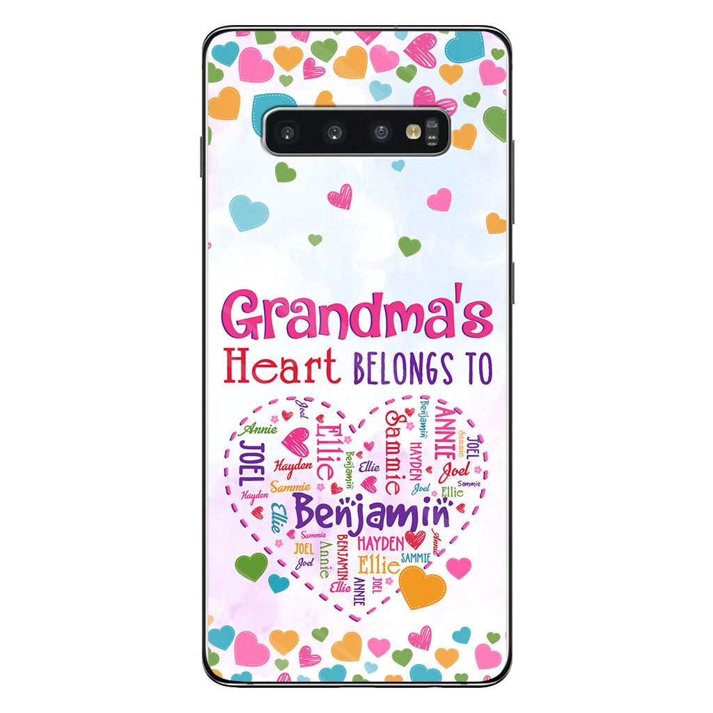 Grandma's Heart - Personalized Grandma Phone Case
