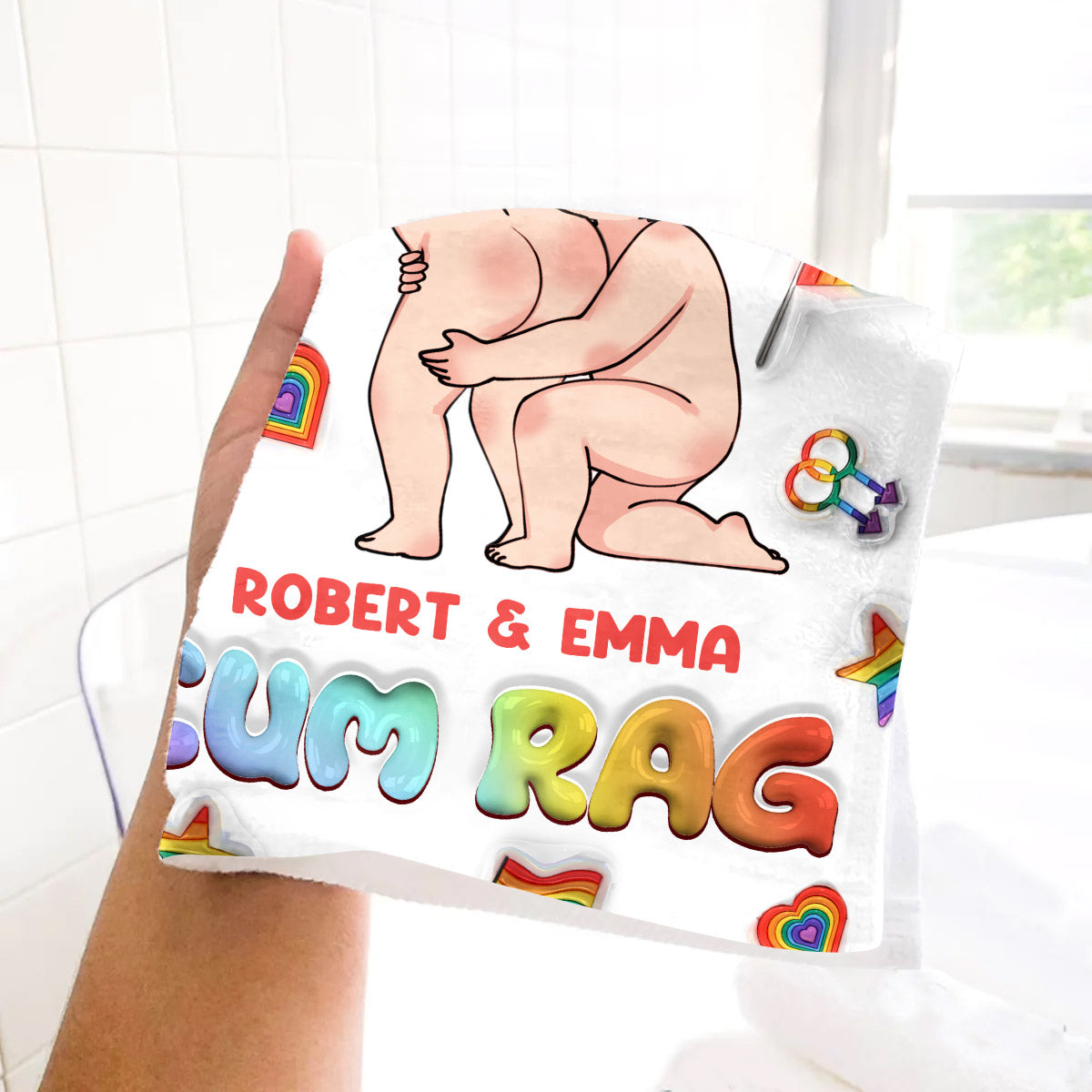 Cum Rag – Personalisiertes LGBT-Unterstützungshandtuch