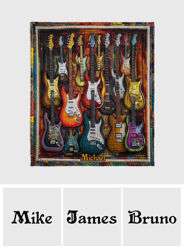 Wunderschöne Gitarren – personalisierte Gitarrendecke