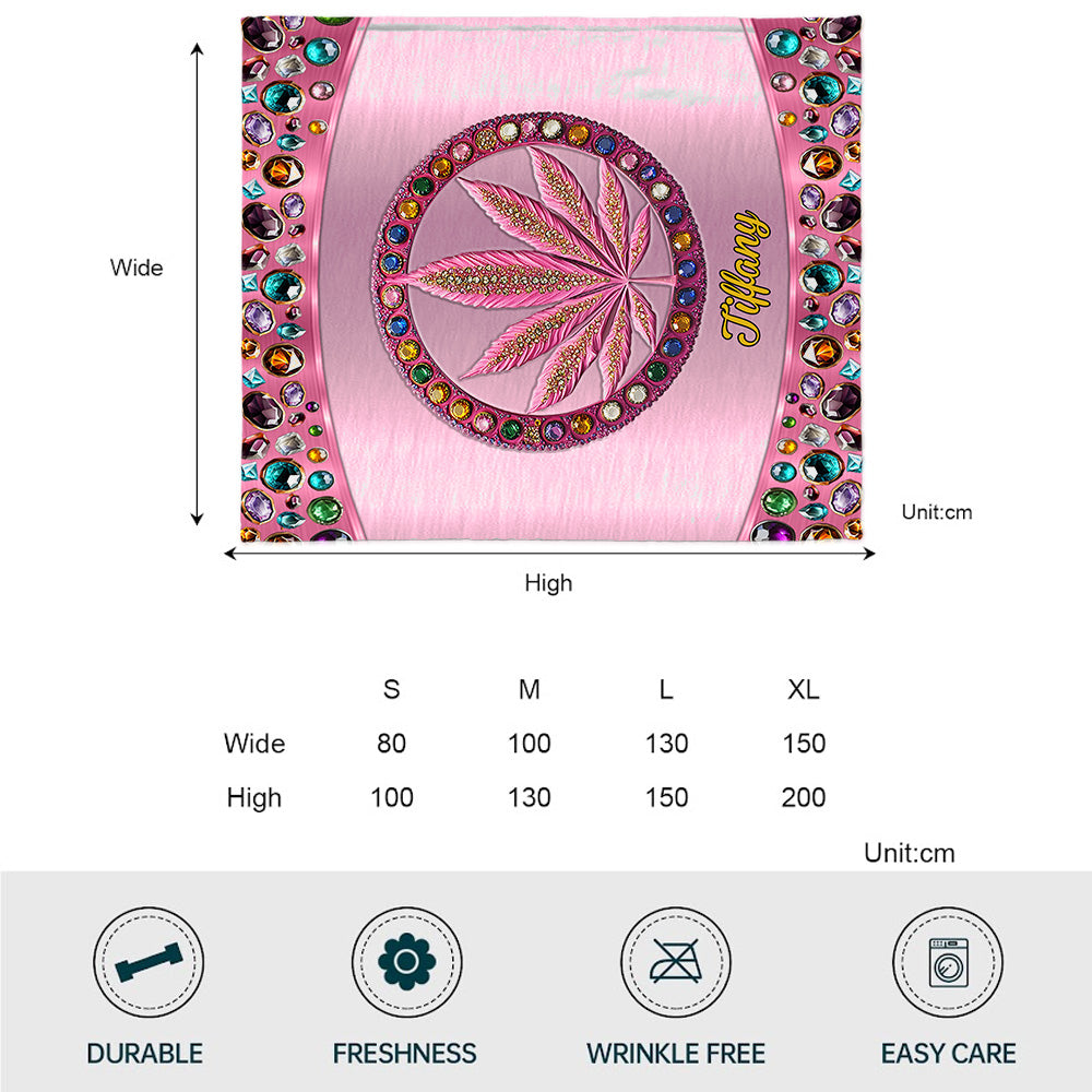 Stoner Chick - Personalized Weed Blanket