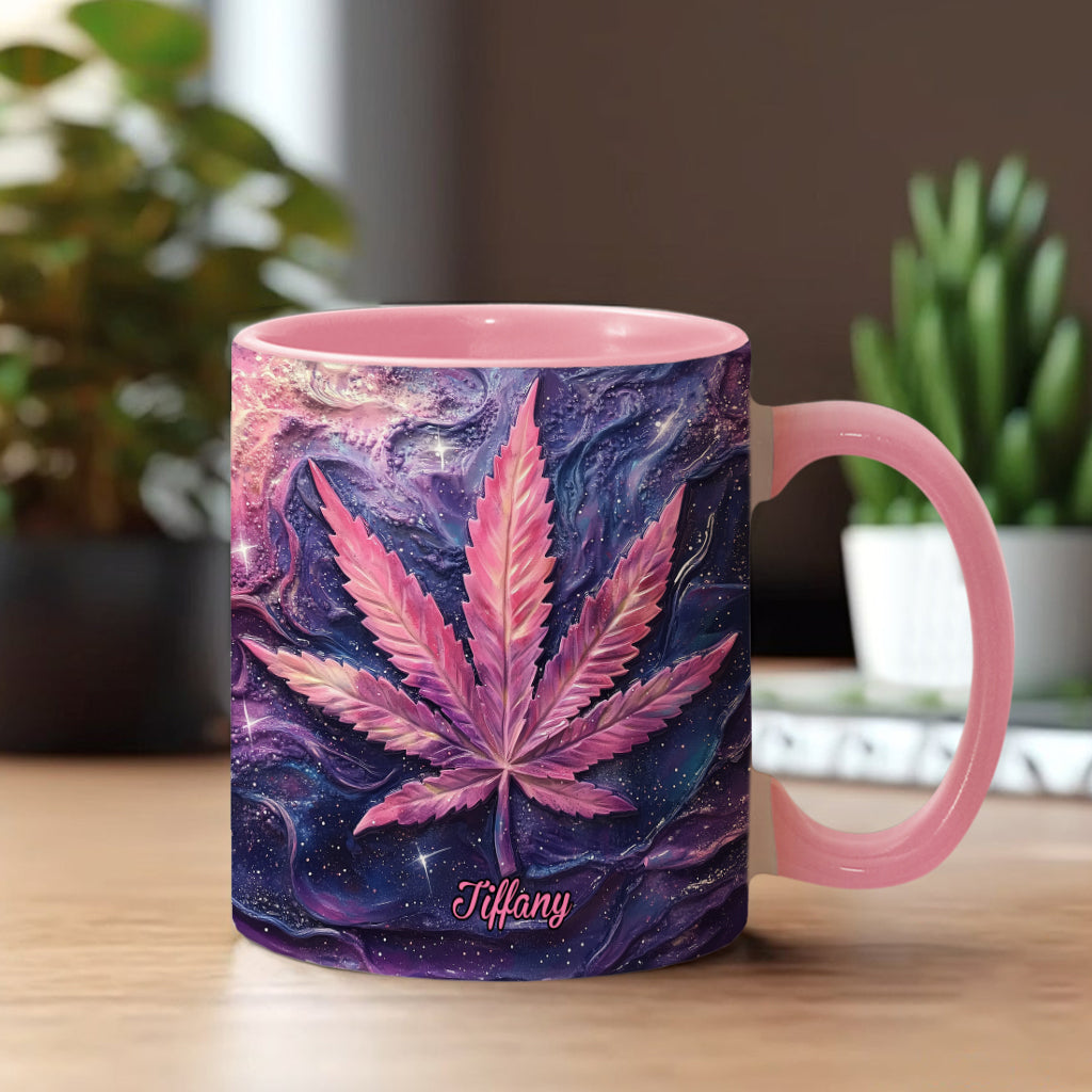 Let's Get Lit - Personalisierter Becher mit Weed-Motiv