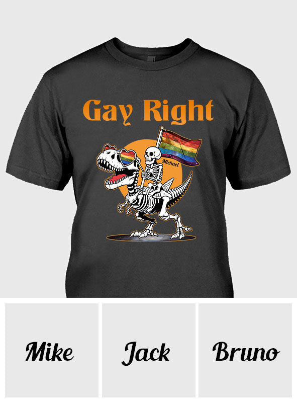 Gay Right – Personalisiertes LGBT-Unterstützungs-T-Shirt und Hoodie
