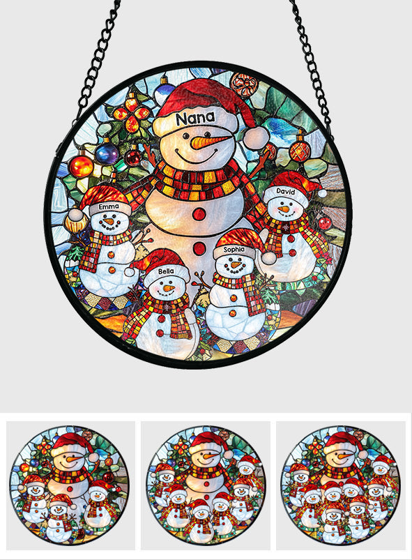 Gesegnet, Oma genannt zu werden – Personalisierter Oma-Glas-Sonnenfänger