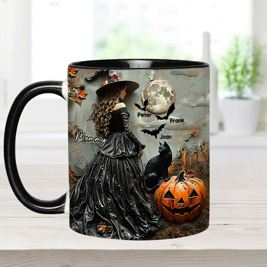 Fröhliches Halloween – personalisierte Tasse mit Muttermotiv