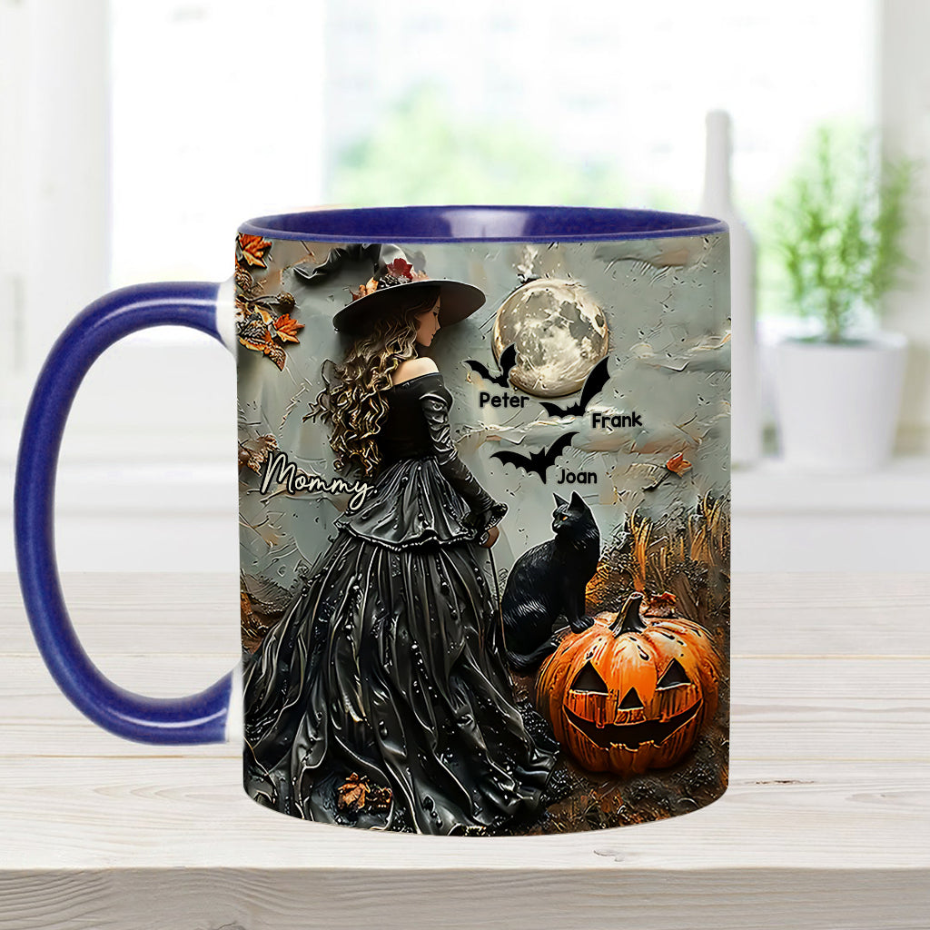 Fröhliches Halloween – personalisierte Tasse mit Muttermotiv