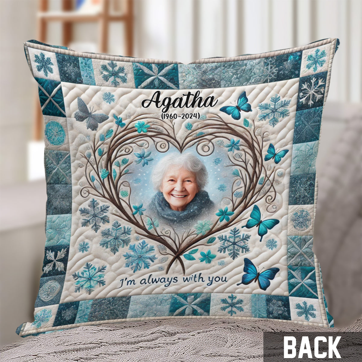 I'm Always With You - Personalized Memorial Throw Pillow