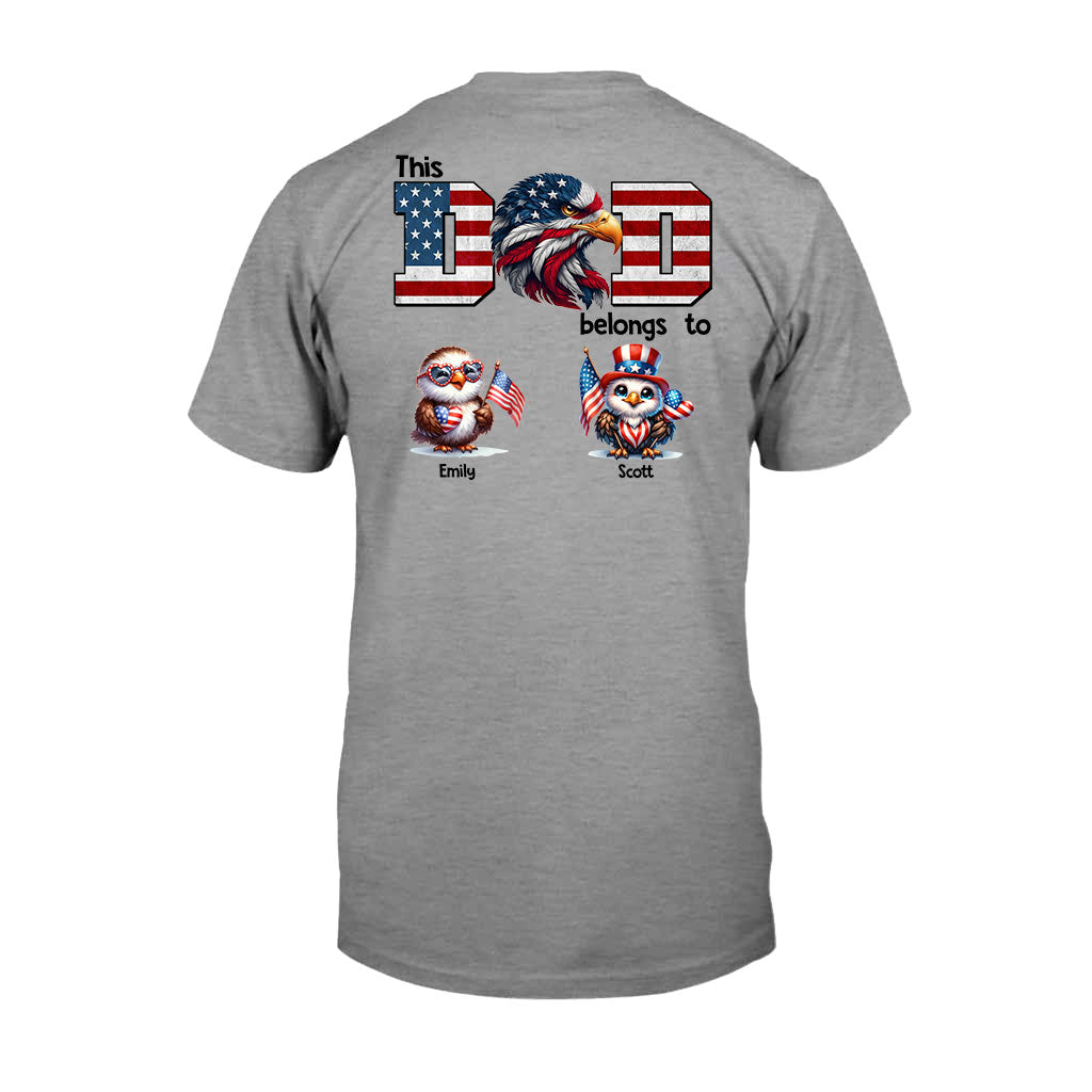 Adler-Papa – Personalisiertes Vater-T-Shirt und Hoodie