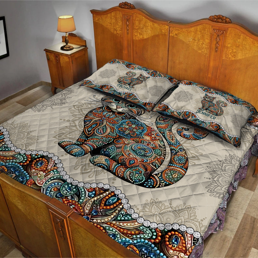 Wunderschöne Katze – personalisiertes Katzen-Bettwäscheset