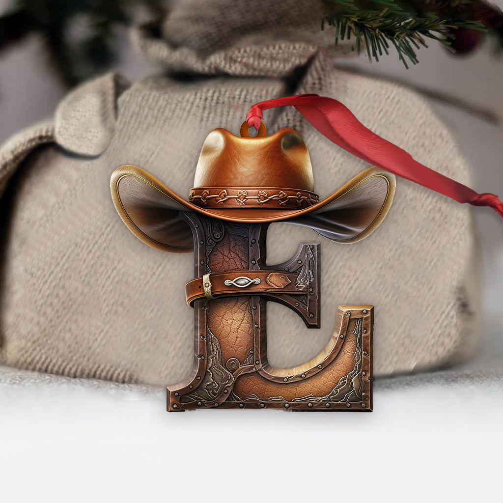 Western Letters - Personalized Ornament