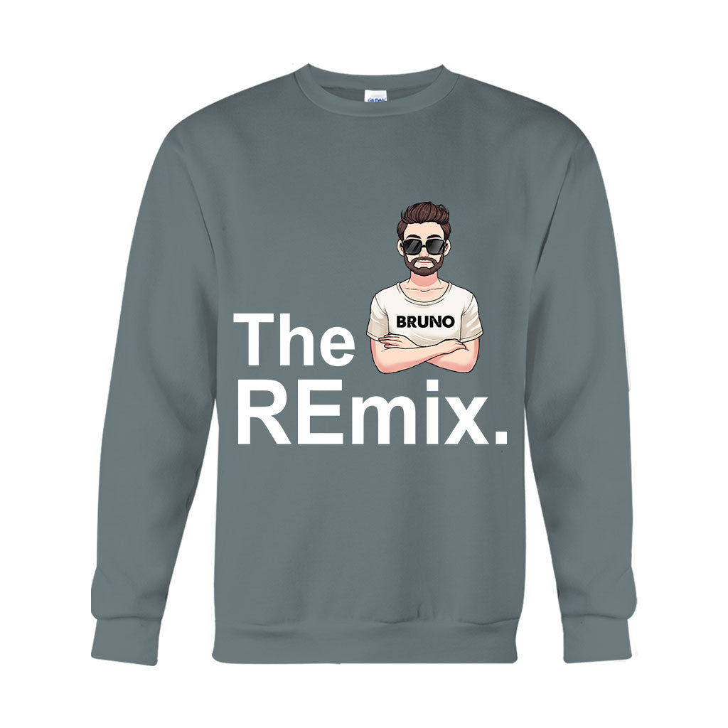 Drei Generationen: Opa, Vater, Kind – personalisiertes Opa-T-Shirt und Hoodie