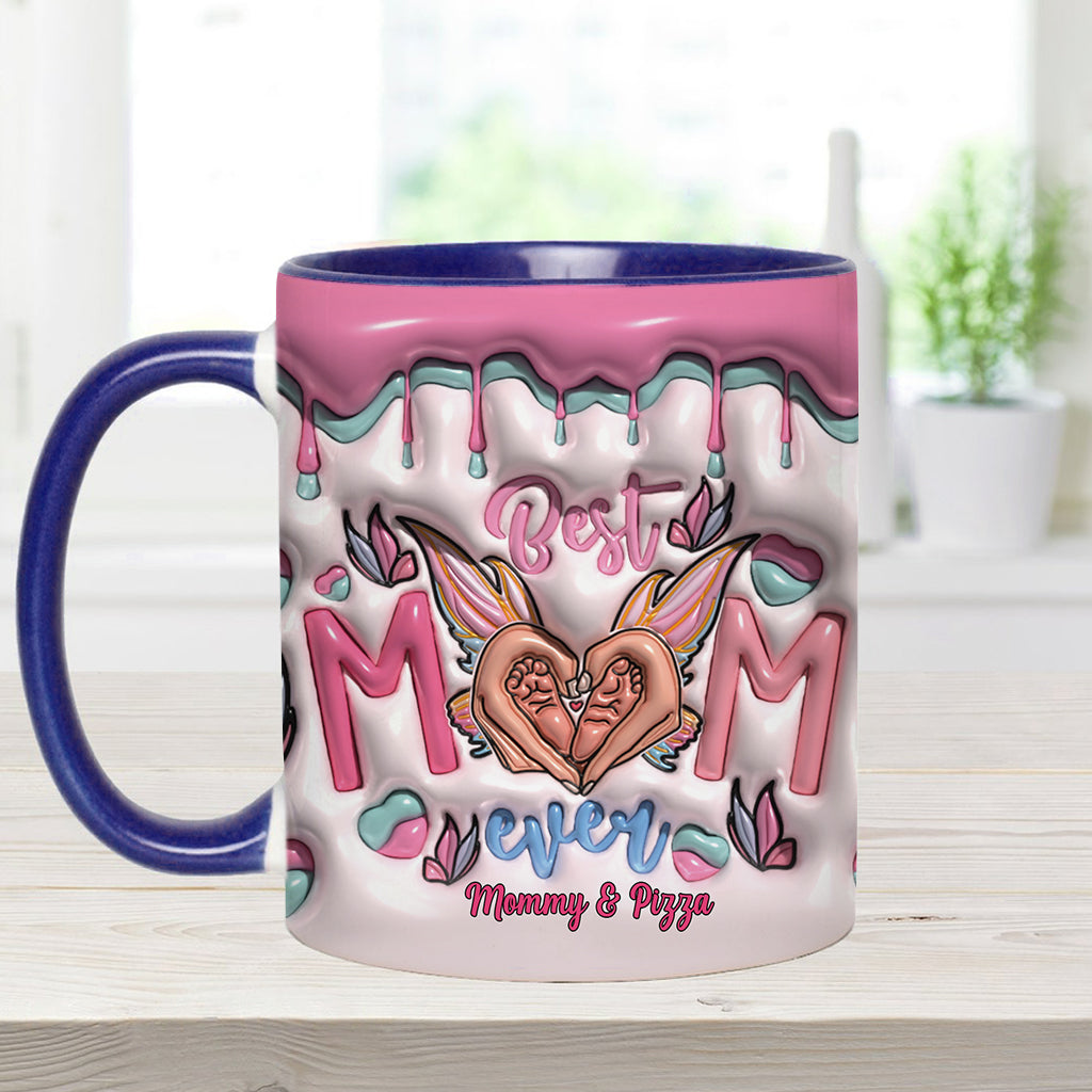 Beste Mama aller Zeiten – Schmetterlingsverwandlung – Personalisierte Tasse mit Muttermotiv