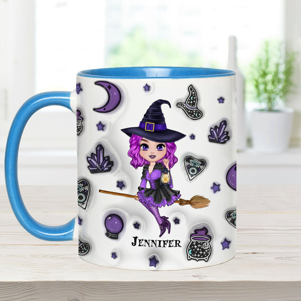 Mondkind - Personalisierte Tasse mit Hexenmotiv