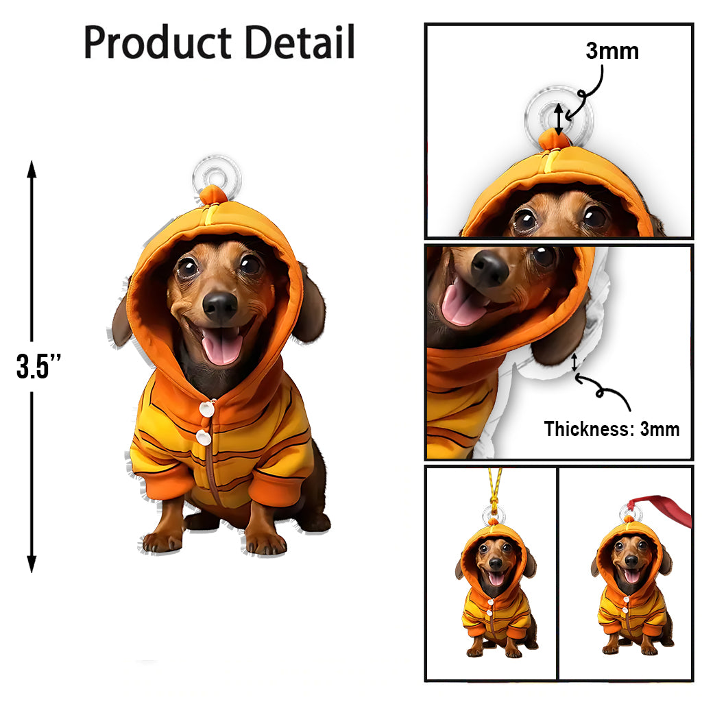 Ich liebe meine Hunde – Personalisierter Hunde-Anhänger in individueller Form