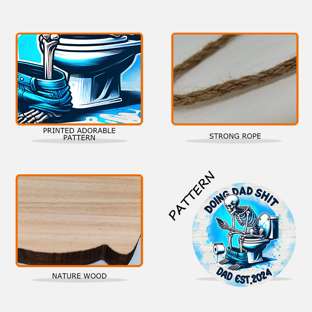 Papa/Opa/Großvater... Mist bauen - Personalisiertes Vater-Holzschild in individueller Form