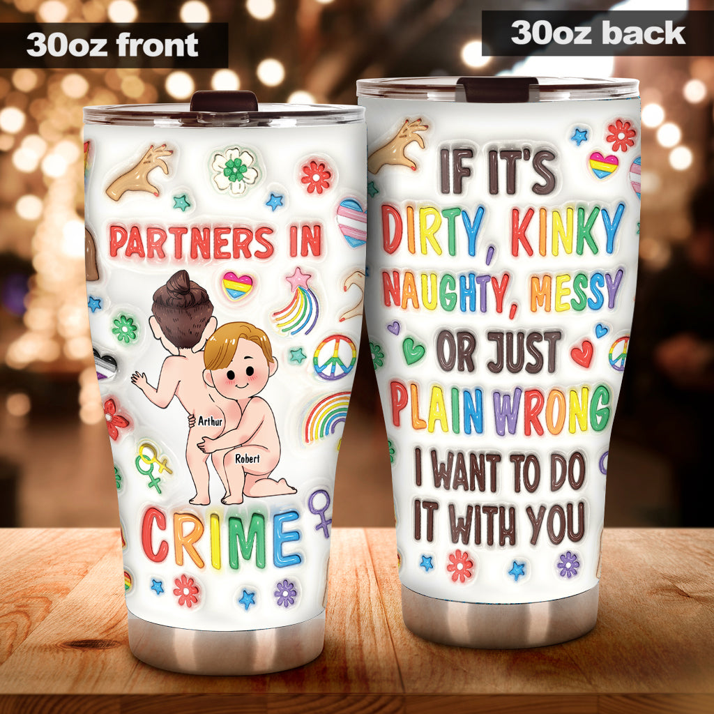 Partner in Crime – Personalisierter LGBT-Unterstützungsbecher