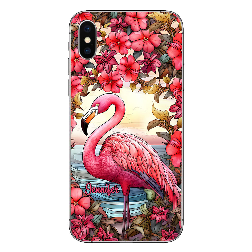 Flamingos lieben – Personalisierte Flamingo-Handyhülle